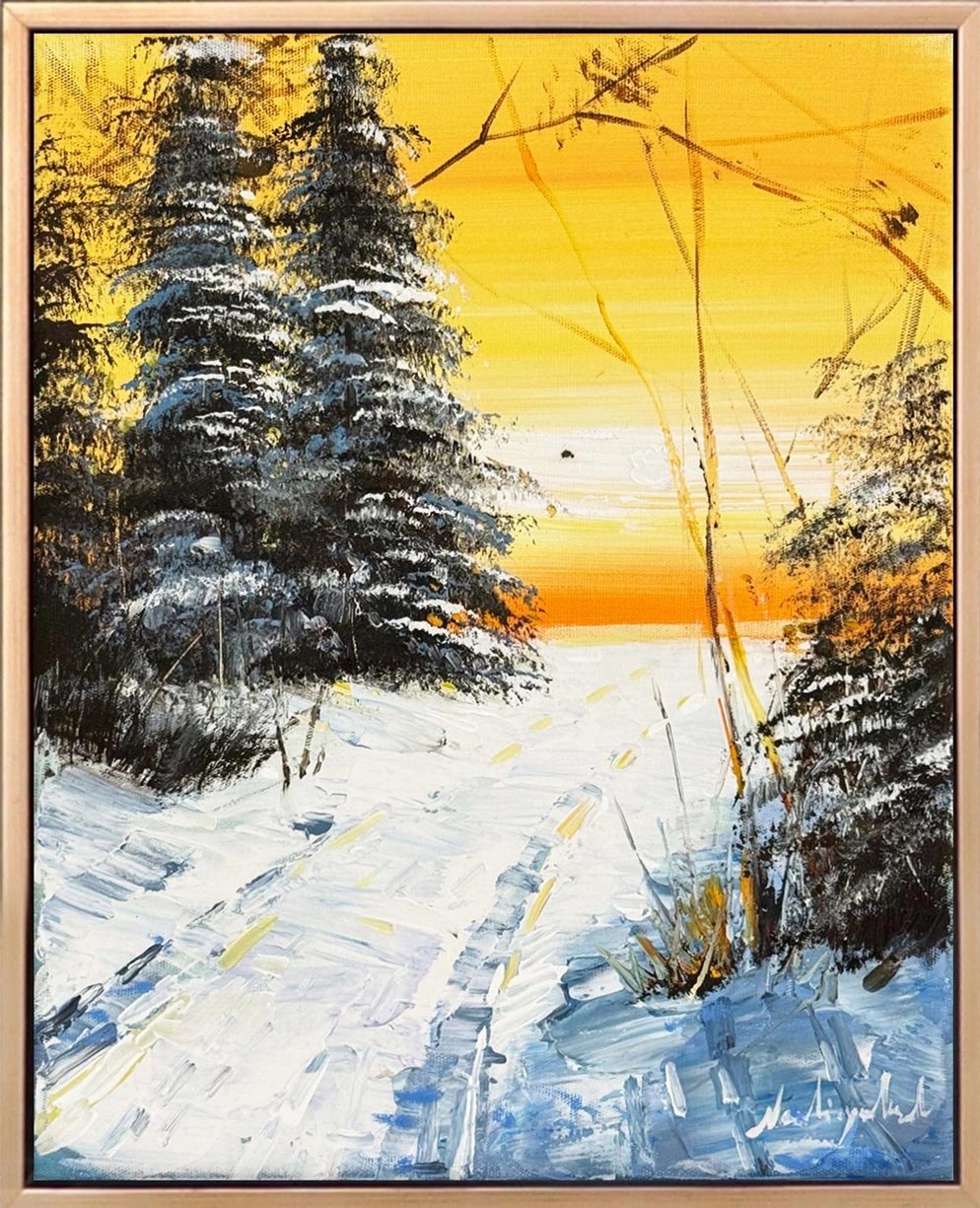 Kışın Hatırlattıkları Yağlı Boya Tablosu