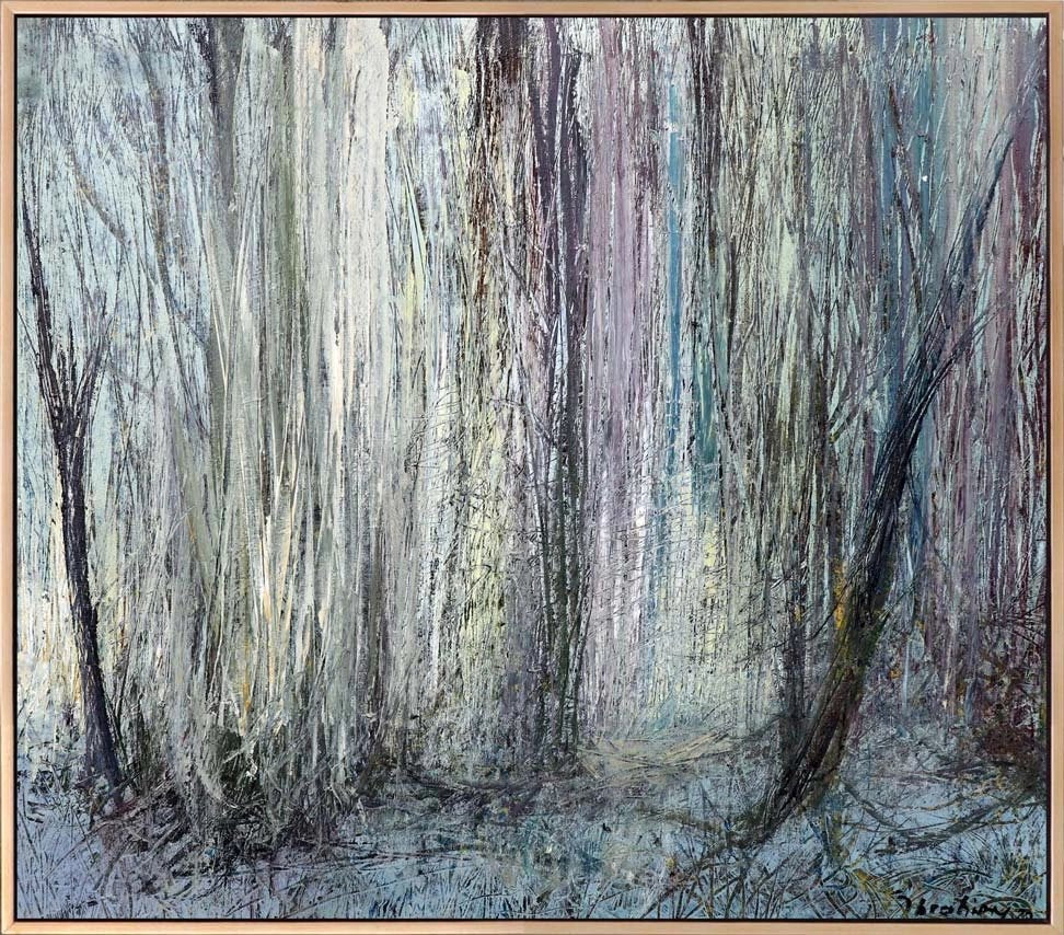 Kışın Serin Sessizliği Yağlı Boya Tablosu