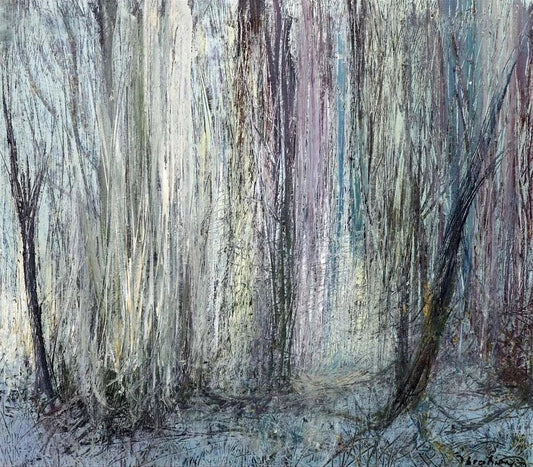 Kışın Serin Sessizliği Yağlı Boya Tablosu