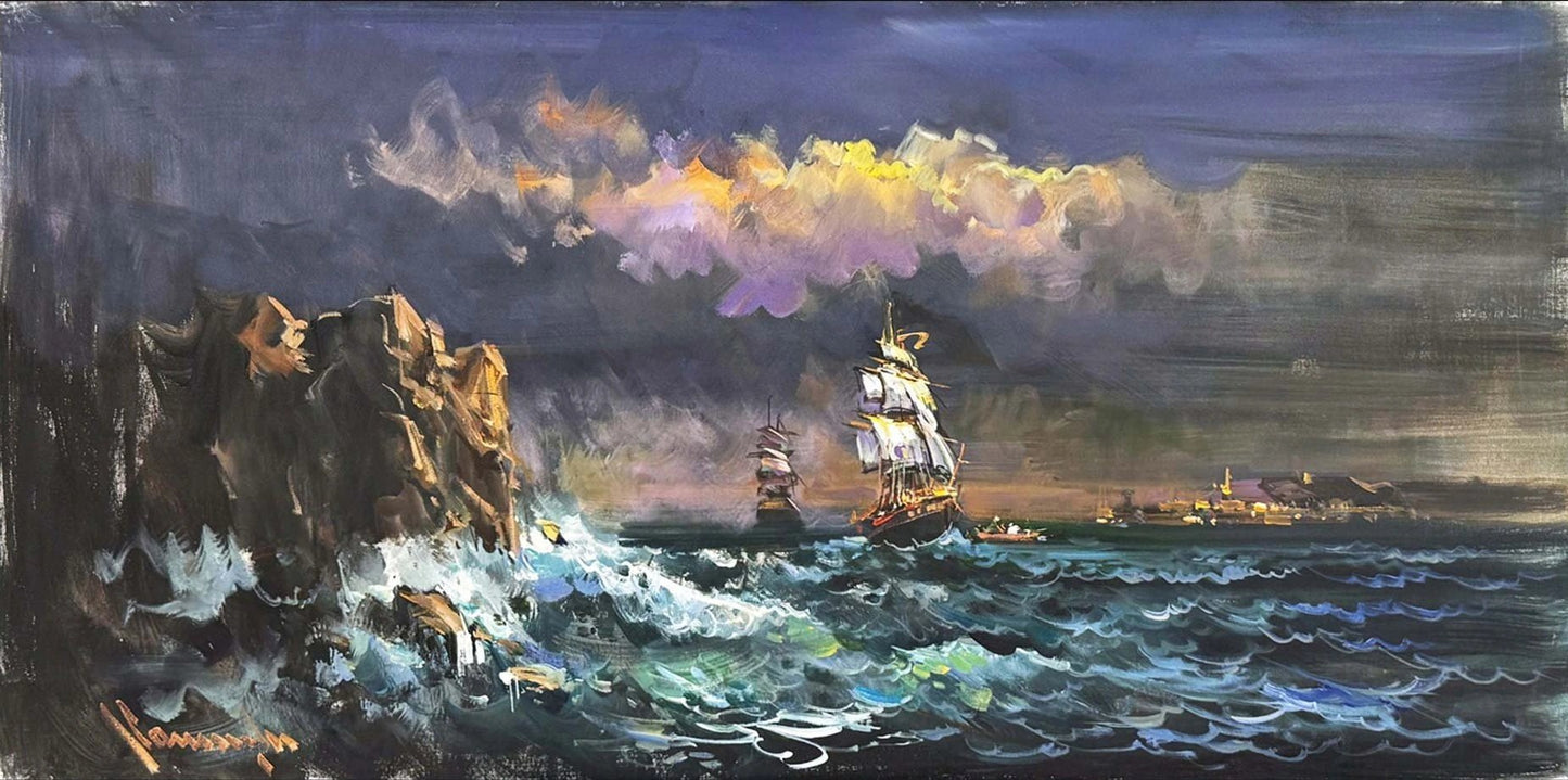 Kıyının Ötesi Yağlı Boya Tablosu