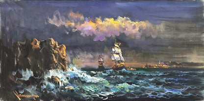 Kıyının Ötesi Yağlı Boya Tablosu