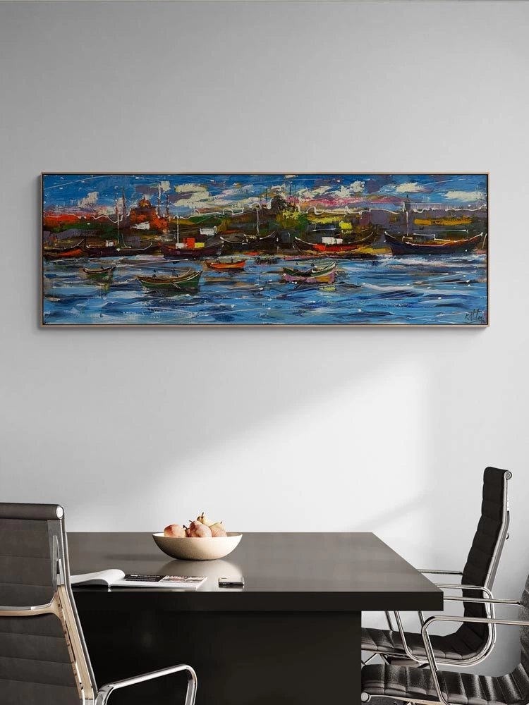 Kıyıya Vuran Düşler Yağlı Boya Tablosu