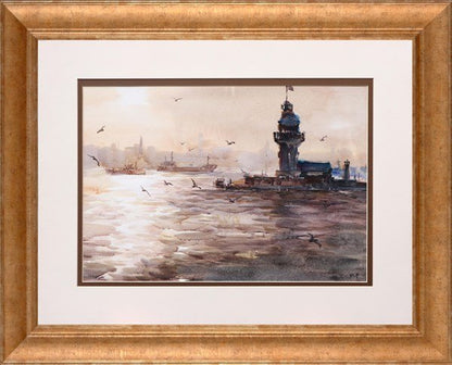 Kız Kulesi | Sulu Boya Tablo