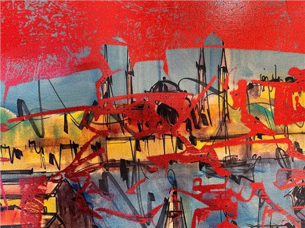 Renklerin Ahengi Yağlı Boya Tablosu