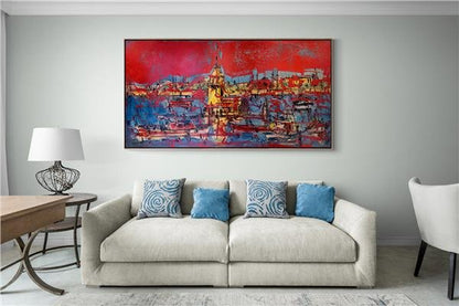 Renklerin Ahengi Yağlı Boya Tablosu