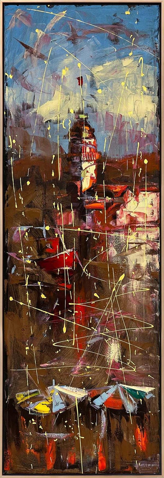 Kız Kulesi Efsanesi Yağlı Boya Tablosu