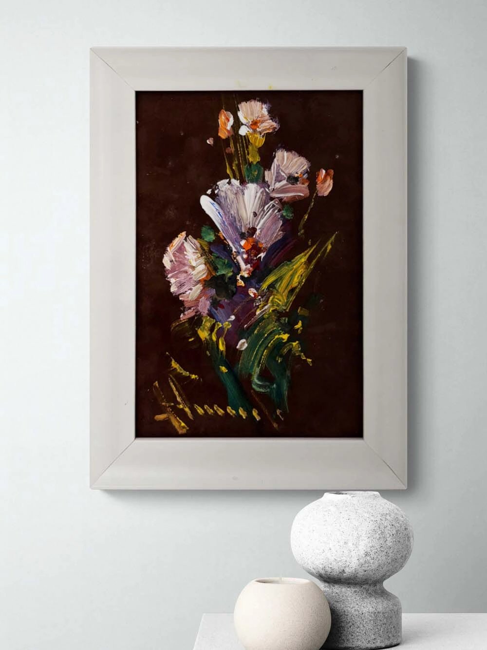 Kızıl Yapraklar Yağlı Boya Tablosu