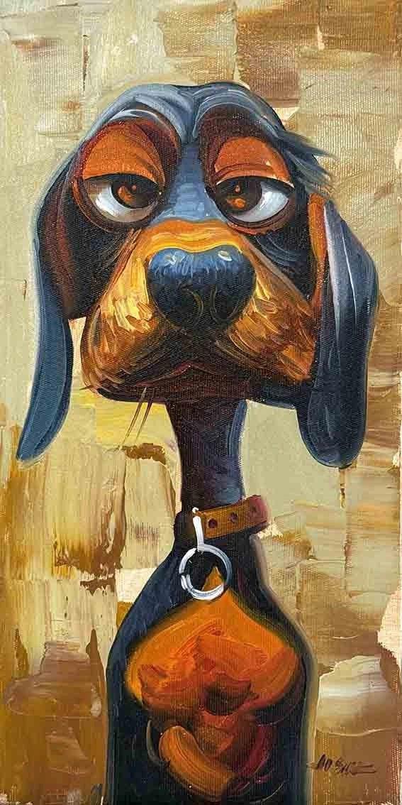 Köpek Yağlı Boya Tablosu