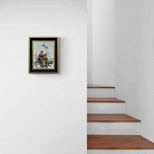 Köy Kadınları ve Toprak Yağlı Boya Tablosu