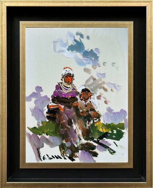 Köy Kadınları ve Toprak Yağlı Boya Tablosu