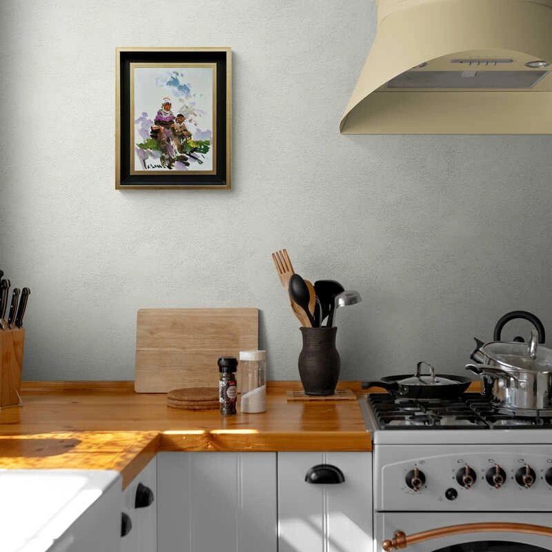 Köy Kadınları ve Toprak Yağlı Boya Tablosu