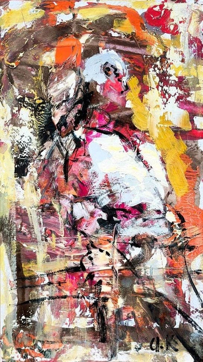 Kozmik Yankı Yağlı Boya Tablosu