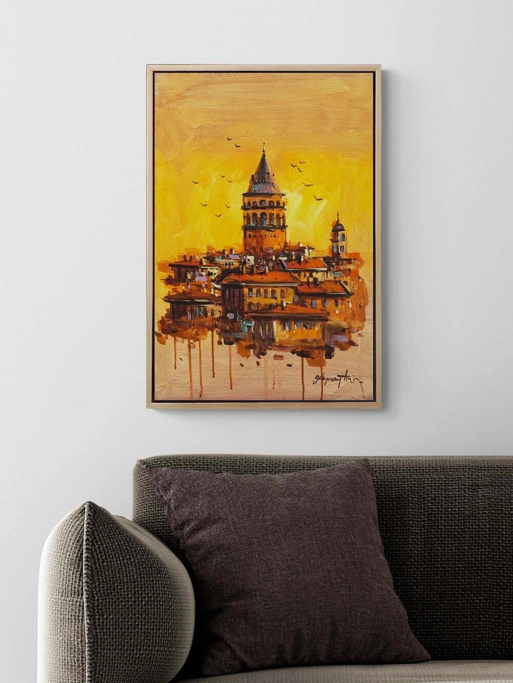 Kuleye Doğru Yağlı Boya Tablosu