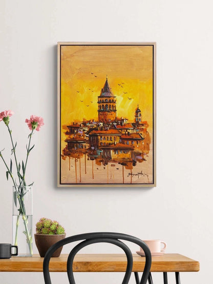 Kuleye Doğru Yağlı Boya Tablosu