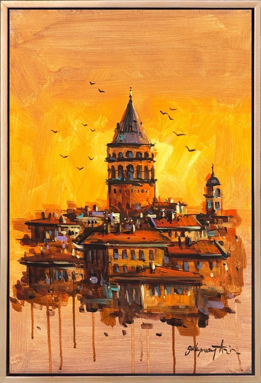 Kuleye Doğru Yağlı Boya Tablosu