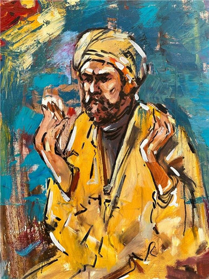 Kumaş Tüccarı Yağlı Boya Tablosu