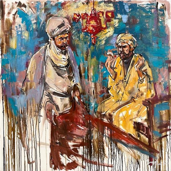 Kumaş Tüccarı Yağlı Boya Tablosu