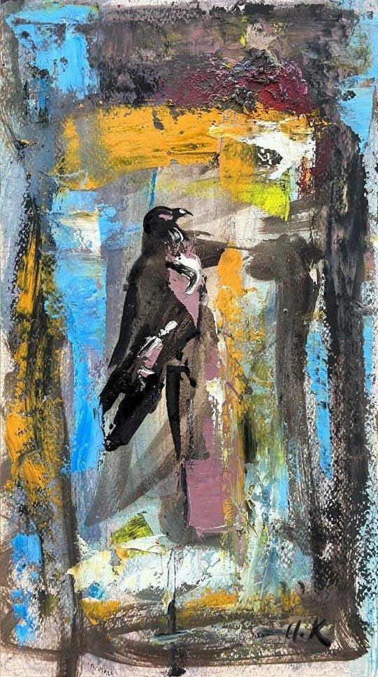 Kuşun Düşleri Yağlı Boya Tablosu