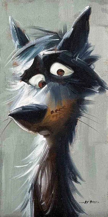 Mahçup Köpek Yağlı Boya Tablosu