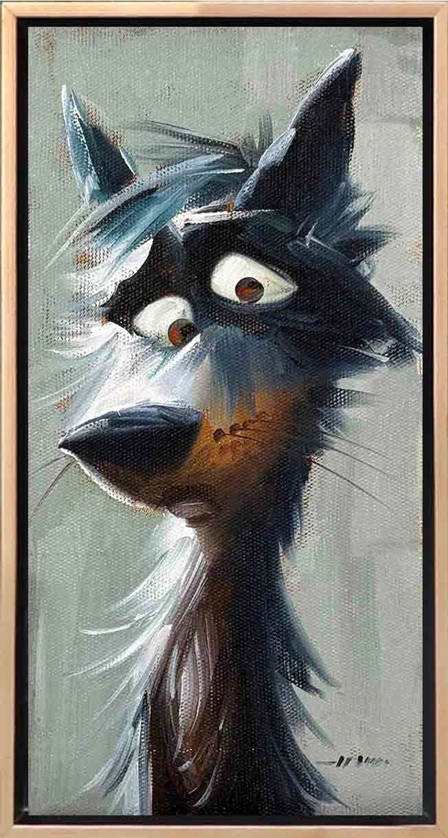 Mahçup Köpek Yağlı Boya Tablosu