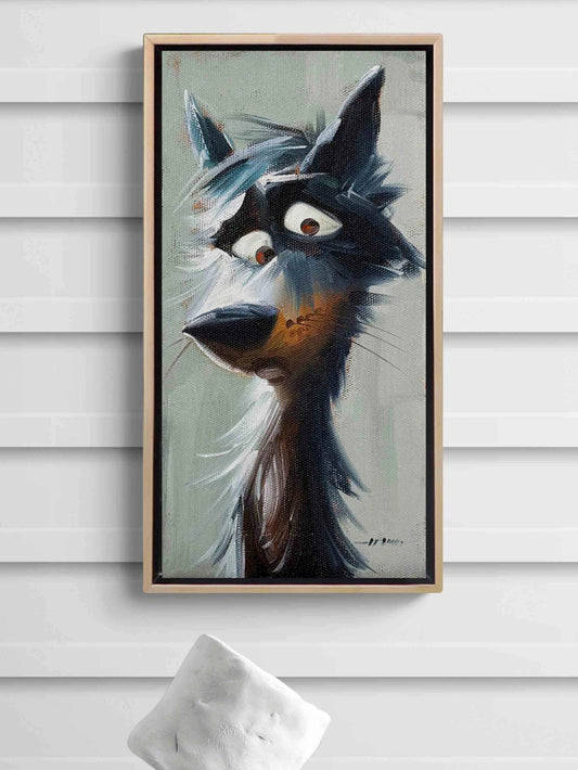 Mahçup Köpek Yağlı Boya Tablosu