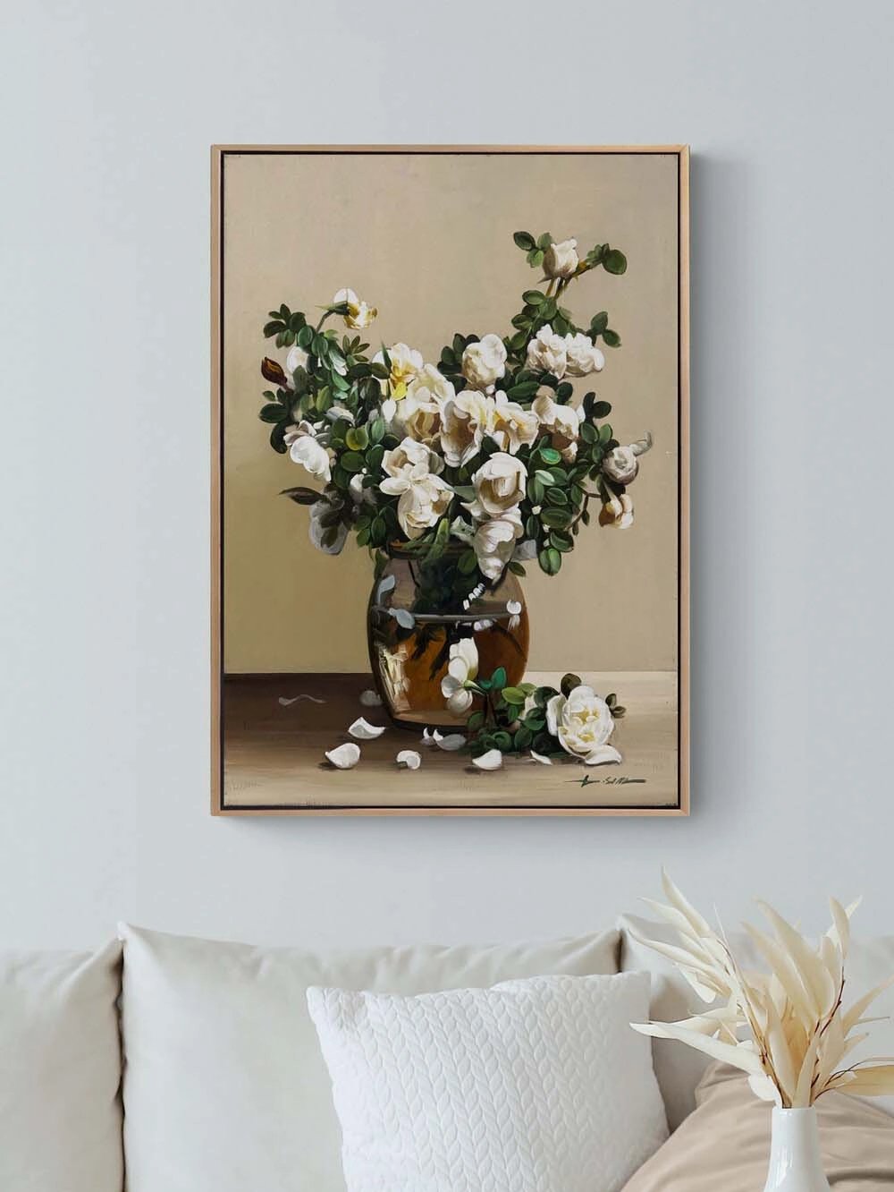 Manolya Natürmortu Yağlı Boya Tablosu