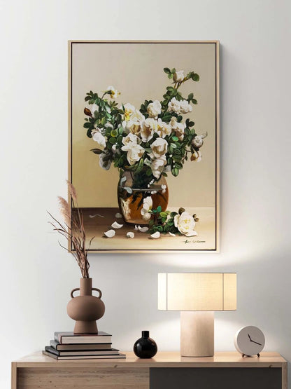 Manolya Natürmortu Yağlı Boya Tablosu