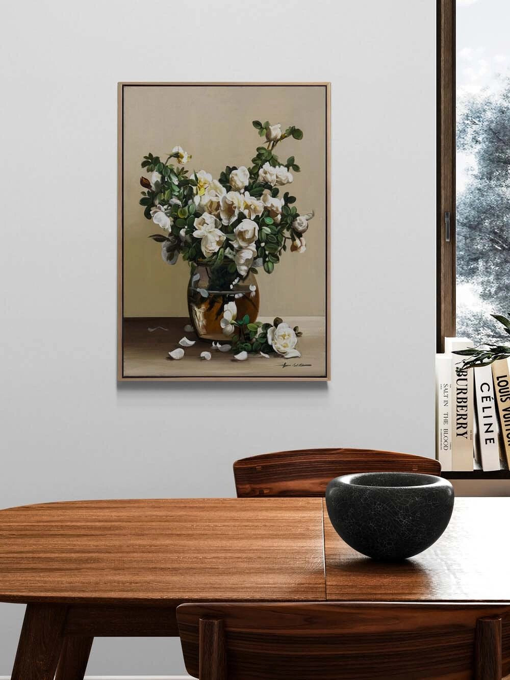 Manolya Natürmortu Yağlı Boya Tablosu