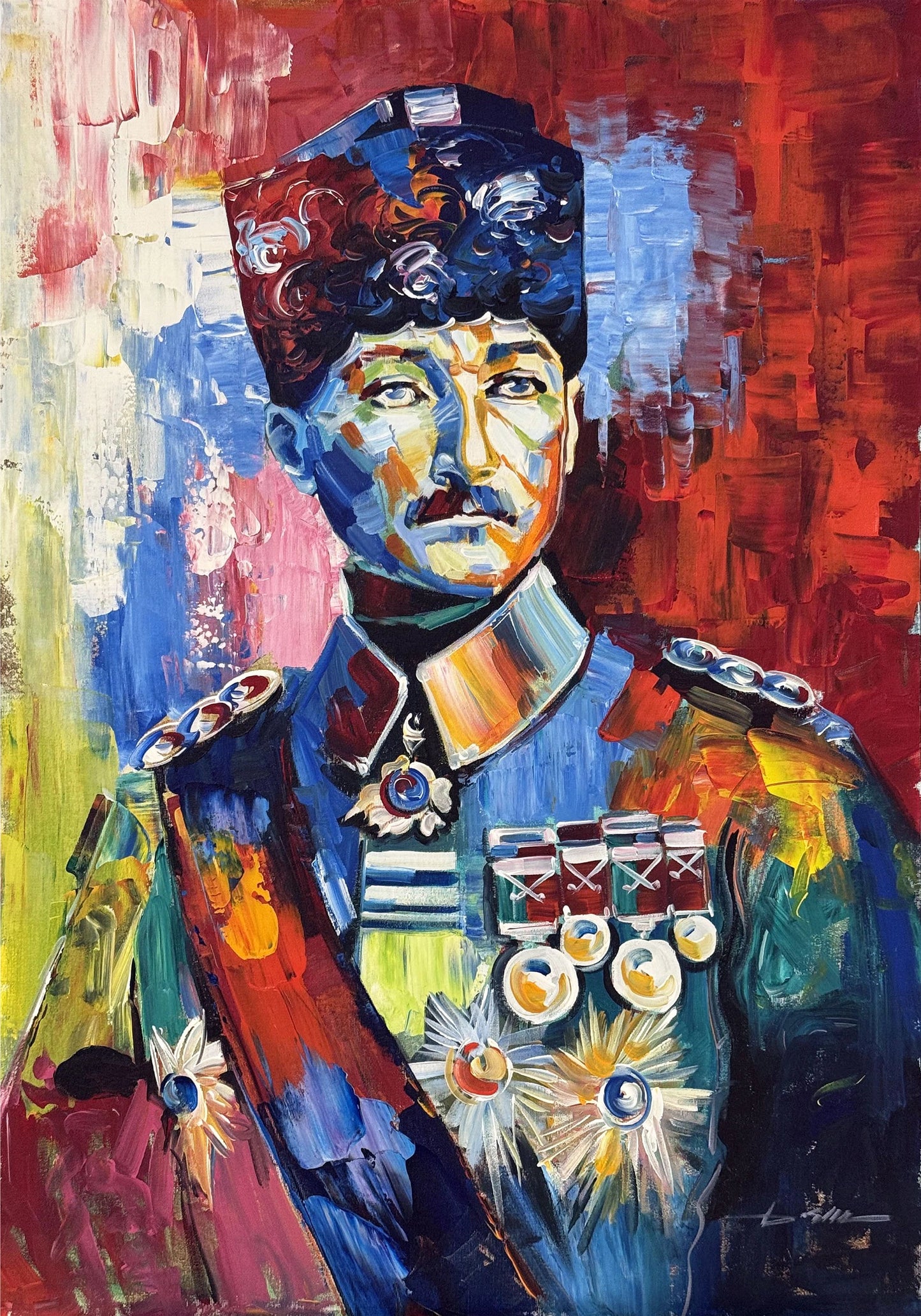 Mareşal Mustafa Kemal Atatürk Yağlı Boya Tablosu