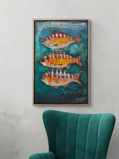 Mavinin Fısıltısı Yağlı Boya Tablosu