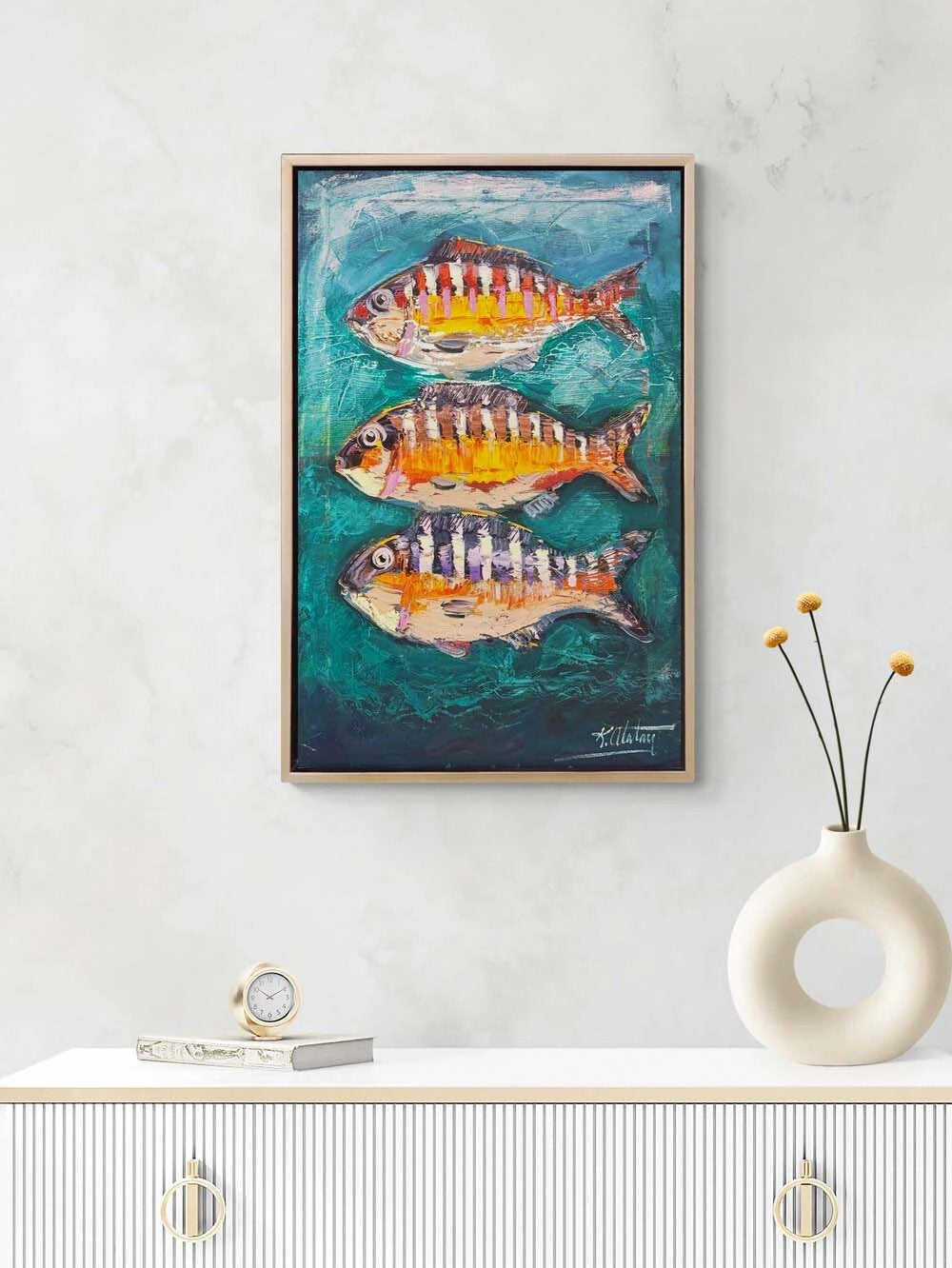 Mavinin Fısıltısı Yağlı Boya Tablosu