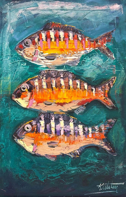 Mavinin Fısıltısı Yağlı Boya Tablosu