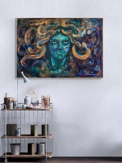 Medusa'nın Gözleri Yağlı Boya Tablosu