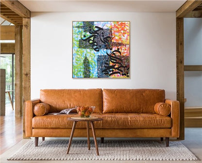 Meşk | Yağlı Boya Hat Tablo