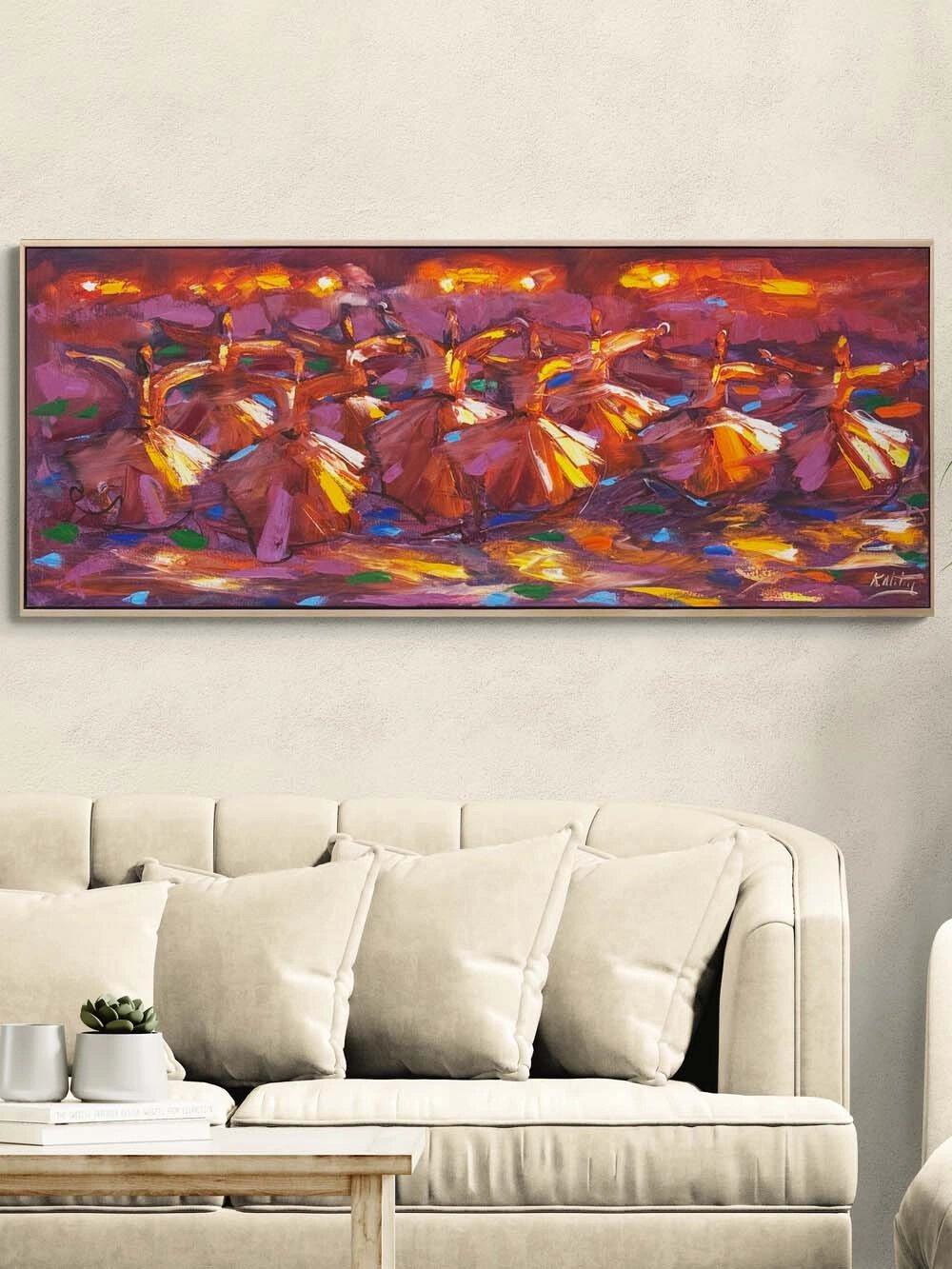 Mevlana’nın İzinde Zikir Yağlı Boya Tablosu