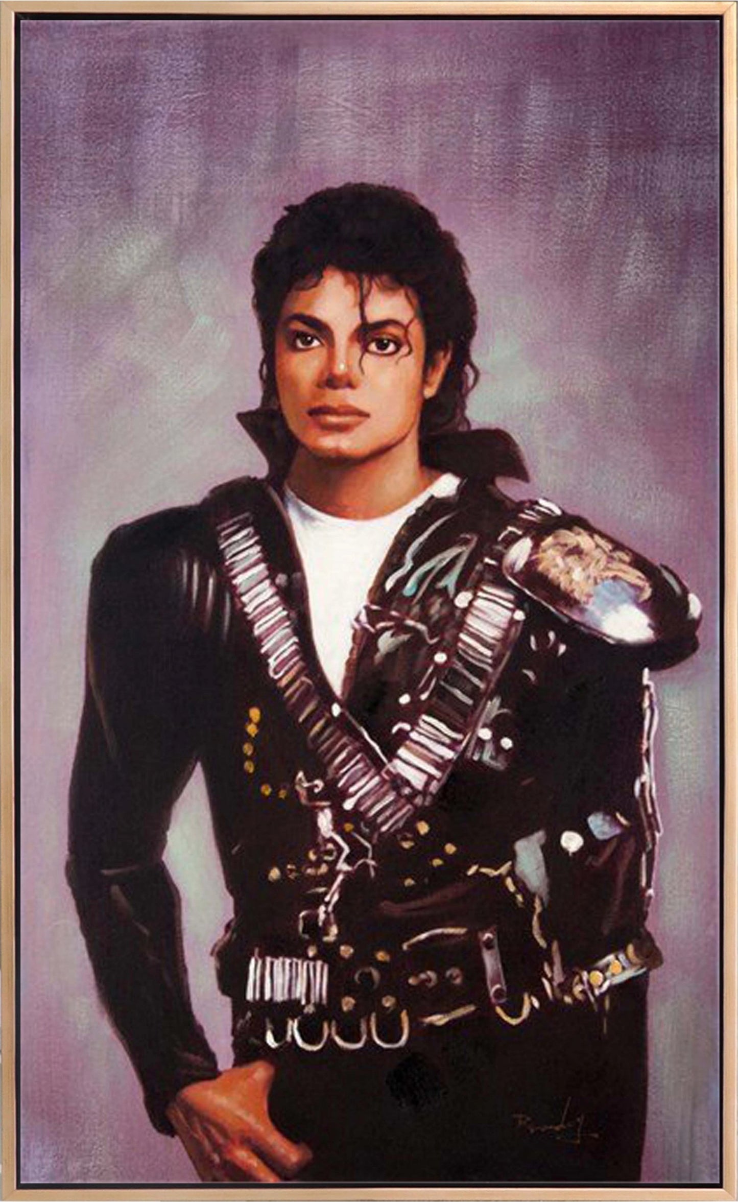 Michael Jackson Dansın Ritmi Yağlı Boya Tablosu