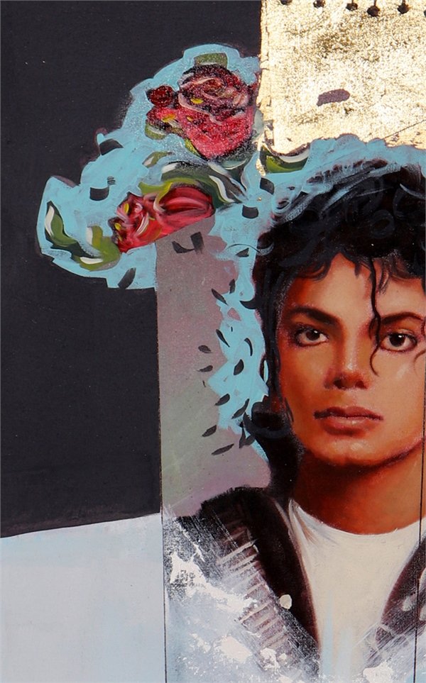 Pop Kralının Portresi Michael Jackson Yağlı Boya Tablosu