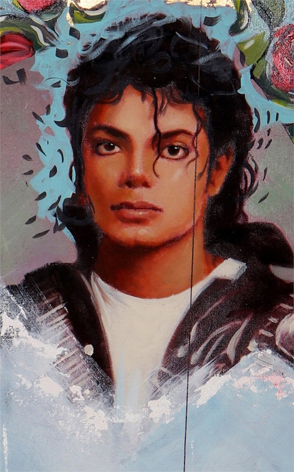 Pop Kralının Portresi Michael Jackson Yağlı Boya Tablosu