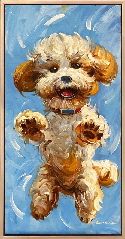 Minik Patiler Yağlı Boya Tablosu