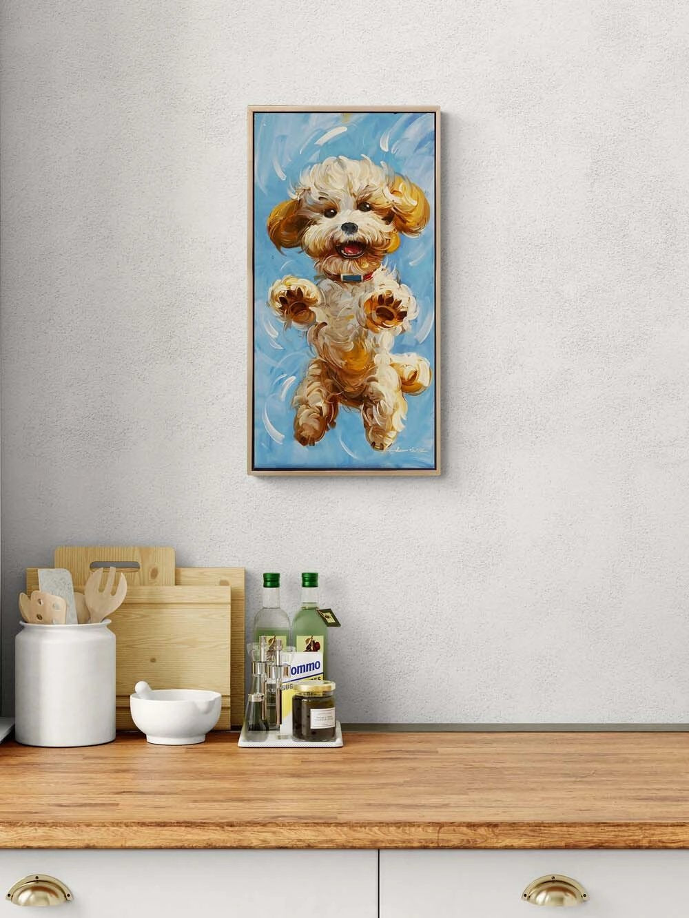 Minik Patiler Yağlı Boya Tablosu