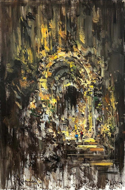 Mistik Şehir Yağlı Boya Tablosu