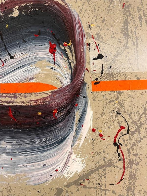 Zamanın Çizgileri Yağlı Boya Tablosu