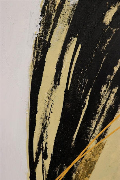 Soyuta Modern Siyah Yağlı Boya Tablosu