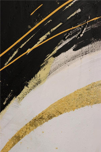 Soyuta Modern Siyah Yağlı Boya Tablosu