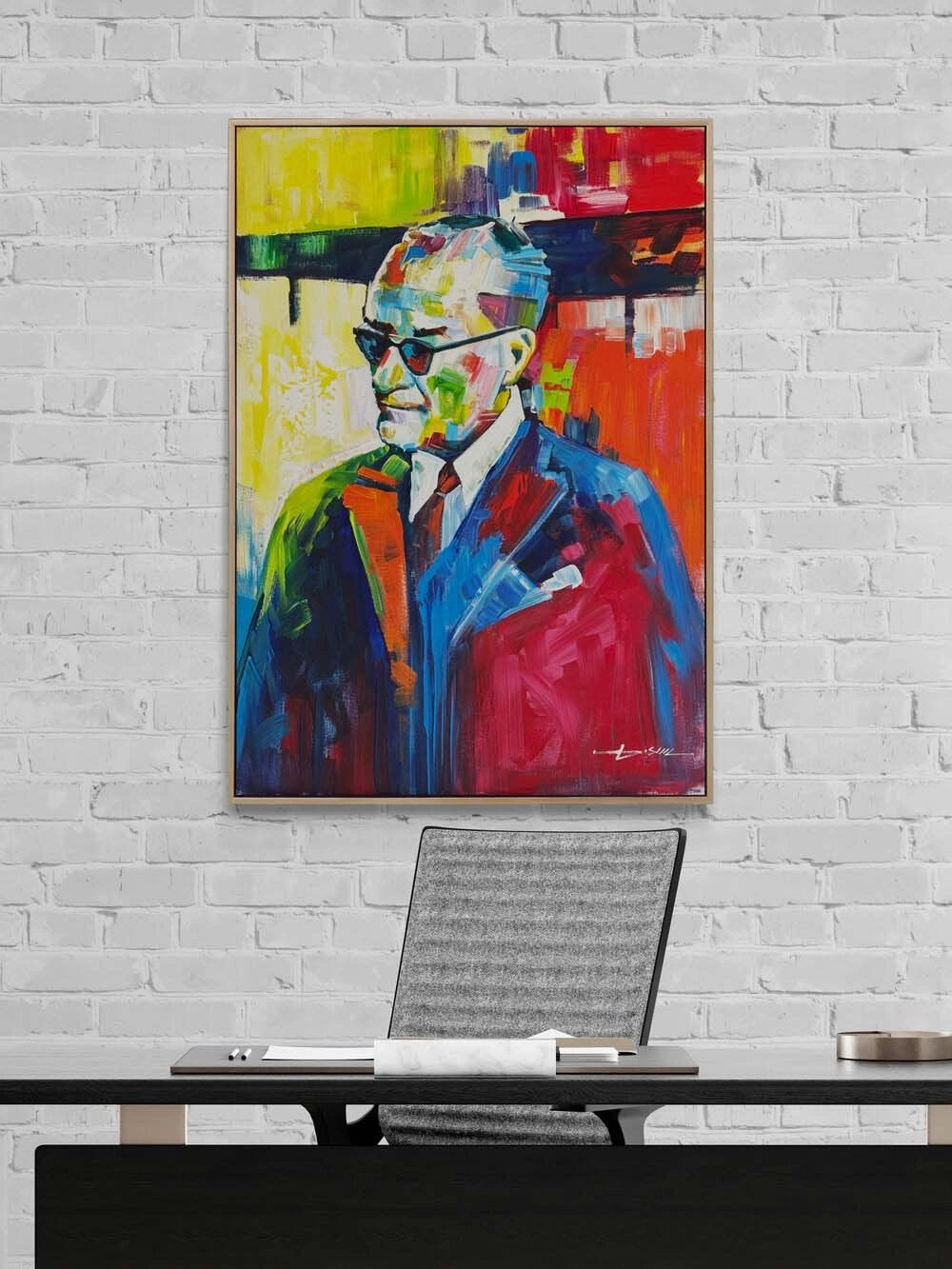 Modernite Atatürk Yağlı Boya Tablosu
