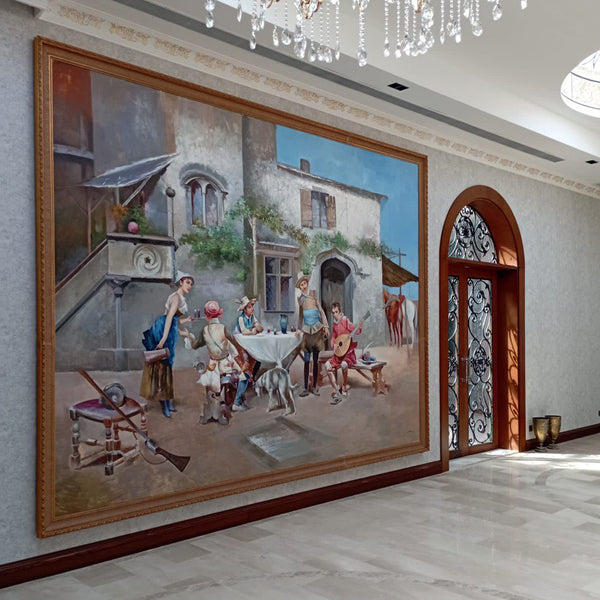 Simurg dekor tablo müşterimizin evinde dekorasyon örneği