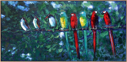 Muhabbet Ehli Yağlı Boya Tablosu