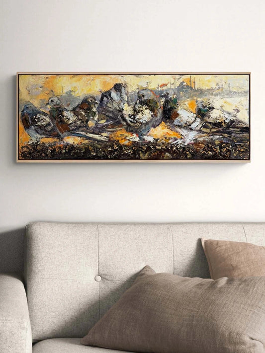 Muhabbet Vakti Yağlı Boya Tablosu