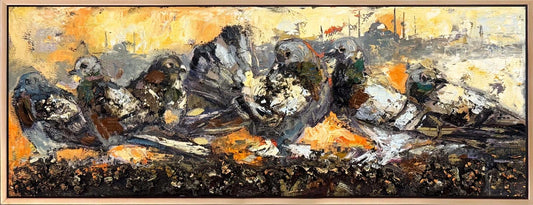 Muhabbet Vakti Yağlı Boya Tablosu