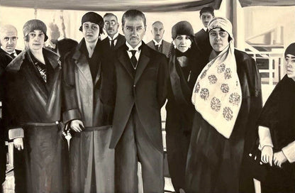 Mustafa Kemal Türk Kadın Birliği Üyeleriyle(1924) Yağlı Boya Tablosu